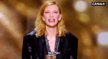 Cate Blanchett Stfu GIF - Cate Blanchett Stfu Tais Toi Maintenant Tais Toi GIFs