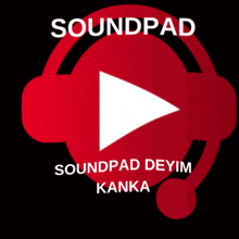 a logo for soundpad with a play button in the center