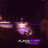 a blurry picture of a person with the words a-a-i !! written on it