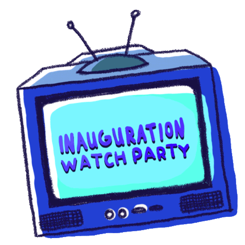 Inauguration Inauguration Watch Party Sticker - Inauguration Inauguration Watch Party Watch Party Stickers