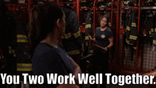 Station 19 Andy Herrera GIF - Station 19 Andy Herrera You Two Work Well Together GIFs