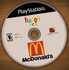 a mcdonald 's happy meal cd for playstation