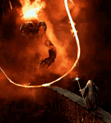 Lord Of The Rings Gandalf GIF - Lord Of The Rings Gandalf Balrog GIFs