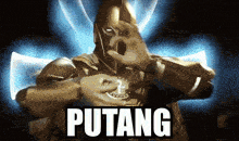 a picture of a superhero with the word putang above him