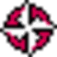 a pixel art illustration of a target with arrows pointing in opposite directions .