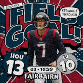 a poster for a football game between the texans and the ravens