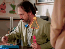 a man wearing a stethoscope around his neck