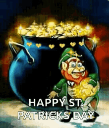 st patricks day leprechaun sparkles heart happy st patricks day