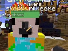 a screenshot of a minecraft game with the name sleepymilkedme
