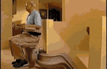 Scary Encounters Stairs GIF