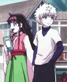 walk anime holding hands couple in love