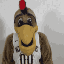 New Orleans Pelicans Mascot GIF - New Orleans Pelicans Mascot Dab GIFs