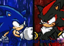 Sonic VS Shadow  Sprite Battle (500 Sub Special) on Make a GIF