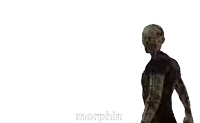a picture of a zombie with the words oh my god morphin below it