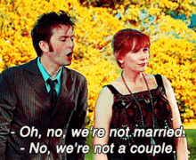 Donna Not A Couple GIF - Donna Not A Couple Tenth Doctor GIFs