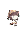 a person is petting a little girl 's head .