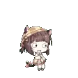a person is petting a little girl 's head .