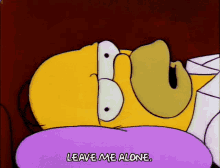 Depressed Homer Simpson GIF - Depressed Homer Simpson Leave Me Alone GIFs