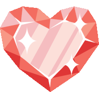 Ruby Heart Heart Sticker - Ruby Heart Heart Joypixels Stickers