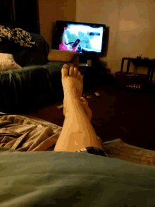feet watching tv relaxing chilling