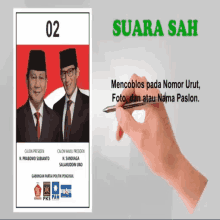 Suara Sah GIF - Suara Sah Prabowo GIFs