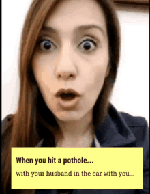 pothole whoops car