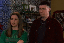 Amy And Jacob Looking At Each Other In Confusion Coronation Street GIF - Amy And Jacob Looking At Each Other In Confusion Coronation Street Corrie GIFs