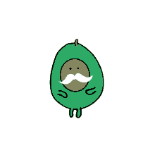 avocado old avocado mustache