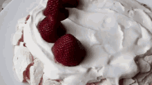 Fresh Strawberry Pavlova Recipe GIF