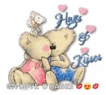 Hugs Hugs And Kisses GIF - Hugs Hugs And Kisses Teddy Bear GIFs