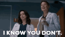 Greys Anatomy Meredith Grey GIF - Greys Anatomy Meredith Grey I Know You Dont GIFs
