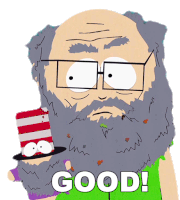 Good Mr Garrison Sticker - Good Mr Garrison South Park Stickers