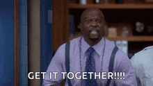 Terry Crews Slapping GIF - Terry Crews Slapping Wake Up GIFs