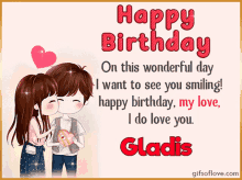 Happy Birthday Gladis Gladis Name GIF - Happy Birthday Gladis Gladis Name Gladis GIFs