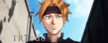 a man with a bandana on his head and the words trtloud written below him