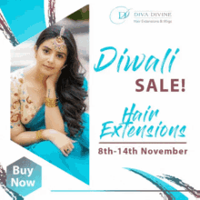 Diwali Sale Hair Extensions GIF