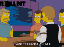 Rollbit Simpsons GIF - Rollbit Simpsons Gambling GIFs