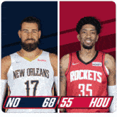 New Orleans Pelicans (68) Vs. Houston Rockets (55) Half-time Break GIF - Nba Basketball Nba 2021 GIFs