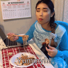 Eating Noodles GIF