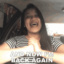 And Now Im Back Again Grace Corales GIF - And Now Im Back Again Grace Corales Akoy Nagbabalik GIFs