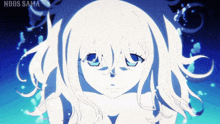 a drawing of a girl with the name nbds sama on the bottom right