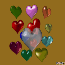 love heart in love colorful i love you