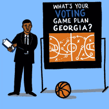 Whats Your Voting Game Plan Georgia Basketball GIF