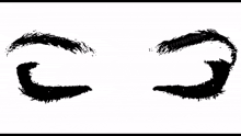 a black and white drawing of a woman 's eyes with the words bffingstonem written on the forehead