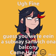subway ayodrip eein a subway sanwich ona balkny pogchamp