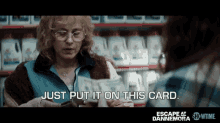 Put On This Card Charge GIF - Put On This Card Charge Credit Card GIFs
