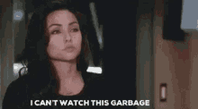 Garbage Tv Cant Watch GIF - Garbage Tv Cant Watch Caryanne GIFs