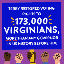 Terry Restored Voting Rights Virginia GIF - Terry Restored Voting Rights Virginia Va GIFs