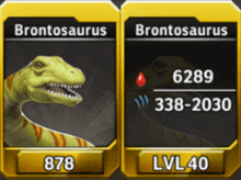 a picture of a brontosaurus and a picture of a brontosaurus lv40