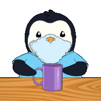 Coffee Penguin Sticker - Coffee Penguin Gross Stickers